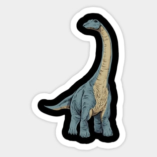 Drawing of the Apatosaurus Sticker